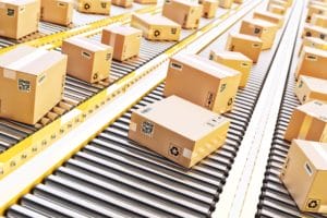 boxes down conveyor belt