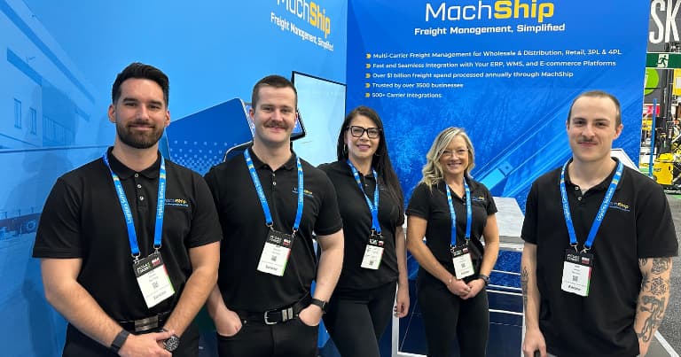 Freight news- Machship Booth with personnel